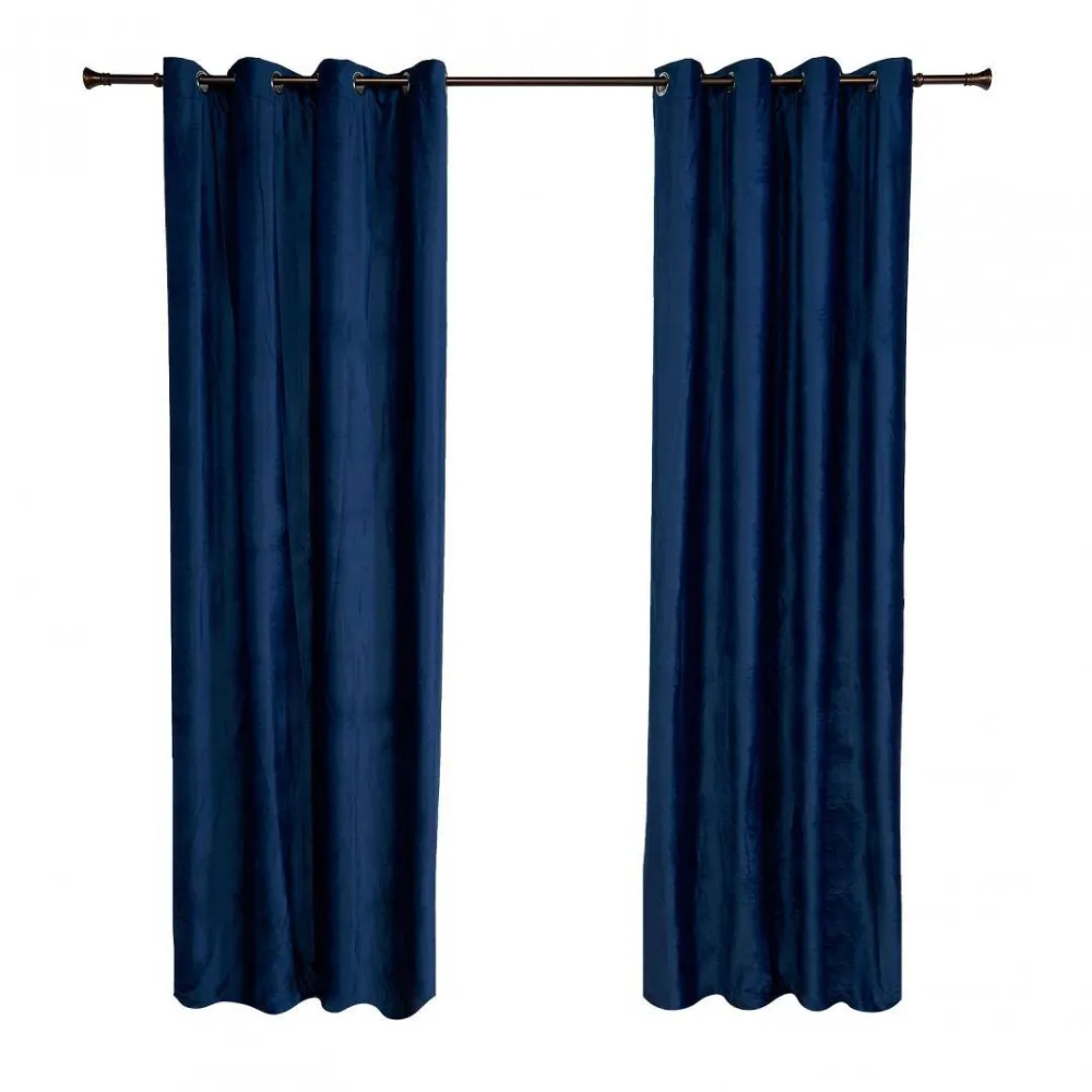 HEINNER Set 2 draperii catifea 140x270 Albastru