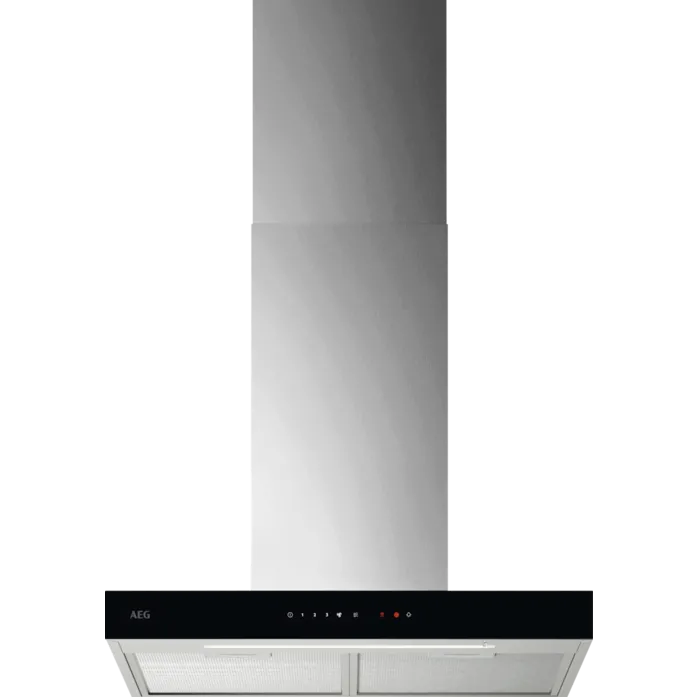 AEG Hota incorporabila decorativa AEG GB67D61HL, Putere de absorbtie 730 mc/h, Conectivitate plita, Control electronic, Functie Breeze, 60 cm, Inox