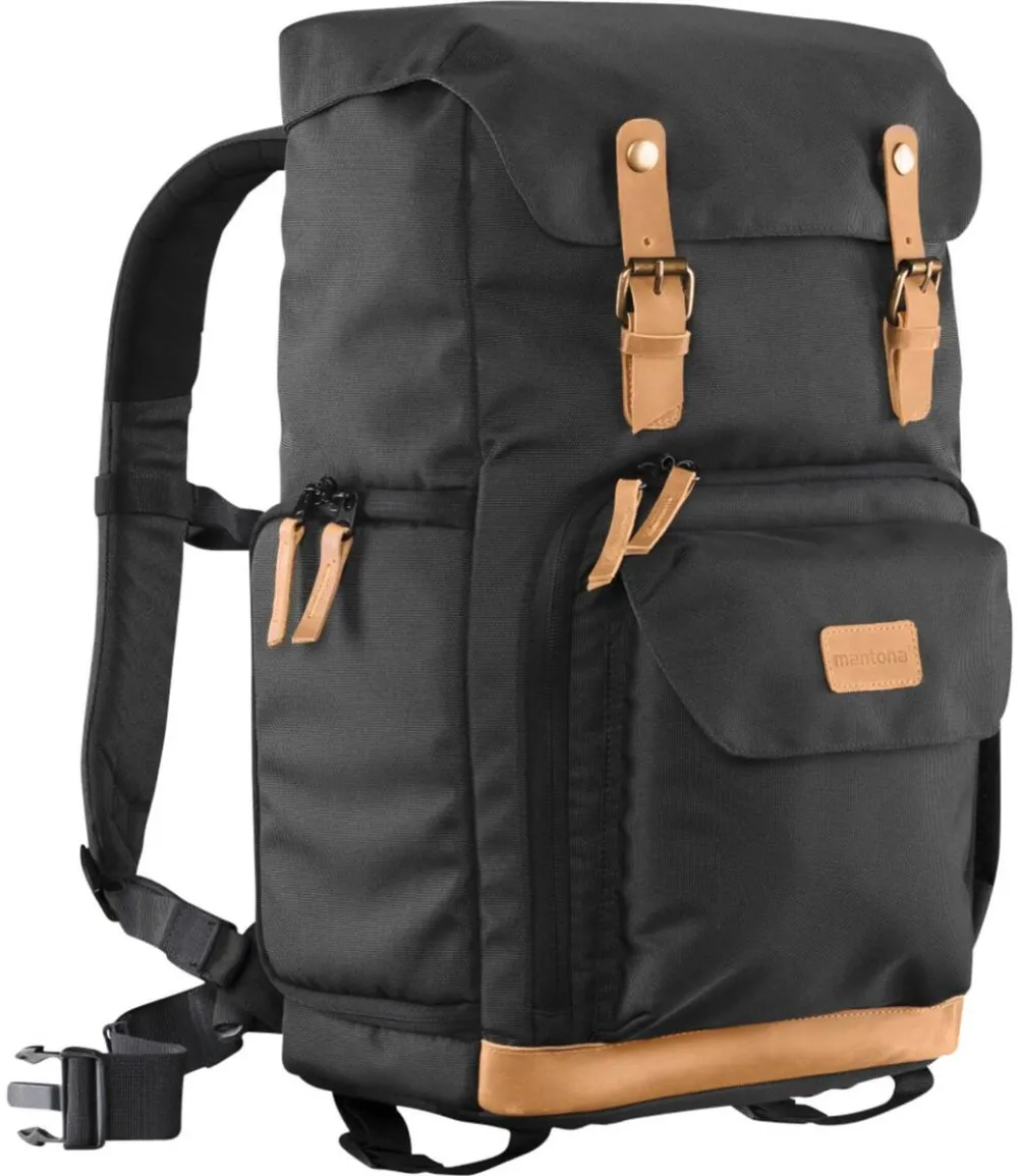 mantona Photo Backpack Luis black Retro