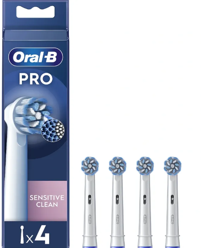 ORAL-B Oral-B EB60X-4 Sensitive Clean Pro Replaceable toothbrush heads, 4 pcs, White