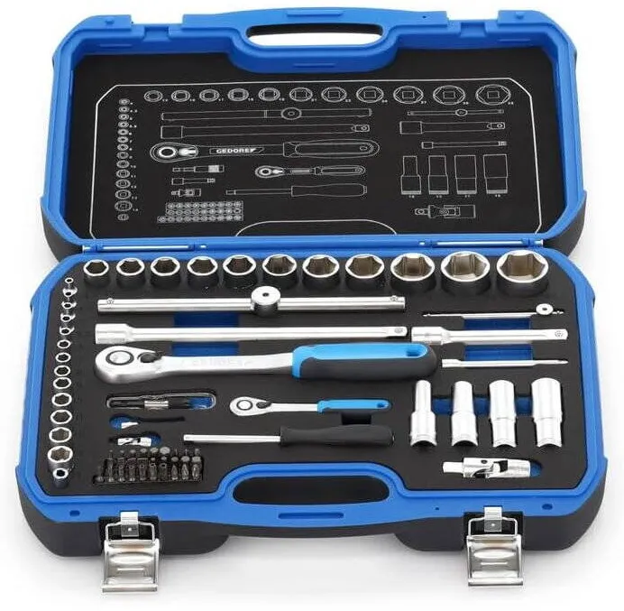 Gedore Socket Set 1/4 + 1/2 69-pieces