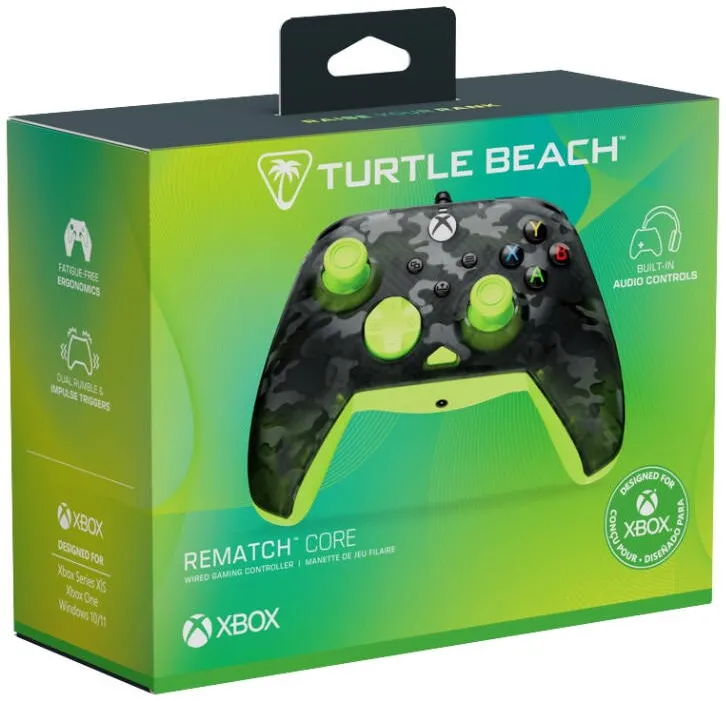 Gamepad Turtle Beach Rematch Core Wire XB Ghost Camo Black & Yellow