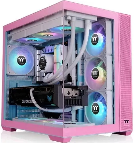 Carcasa PC Thermaltake Carcasa Thermaltake View 380 TG ARGB Bubble Pink Fara sursa