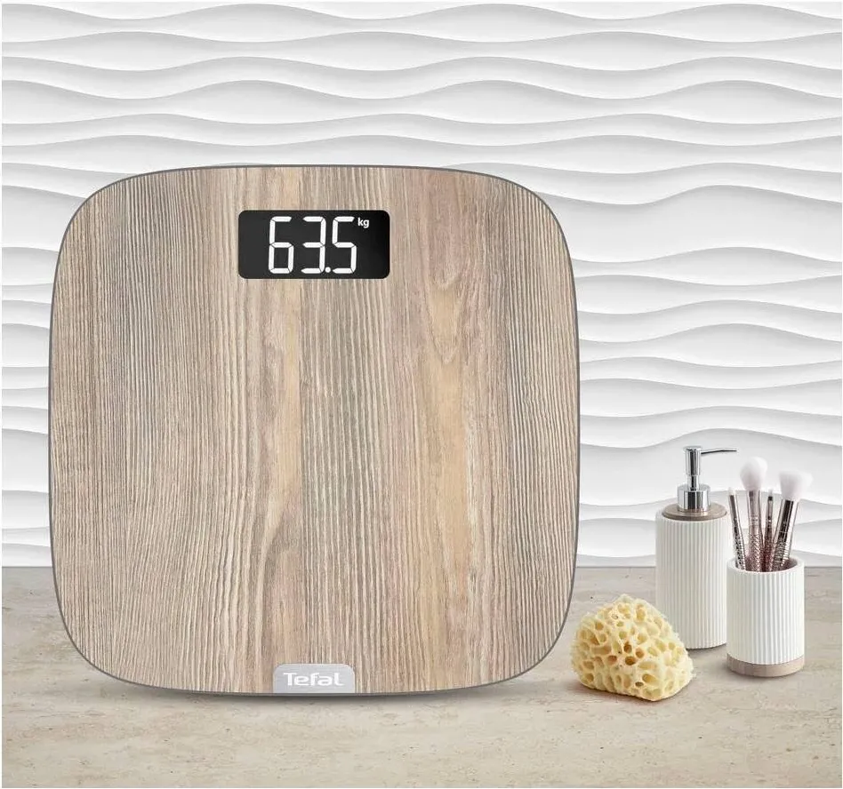 TEFAL Tefal PP1600 Origin Bathroom Scale, Wood design