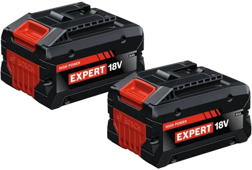 BOSCH Set 2 acumulatori Bosch Professional EXPERT 1600A0373D, 2 x acumulatori EXBA18V-80(8Ah)