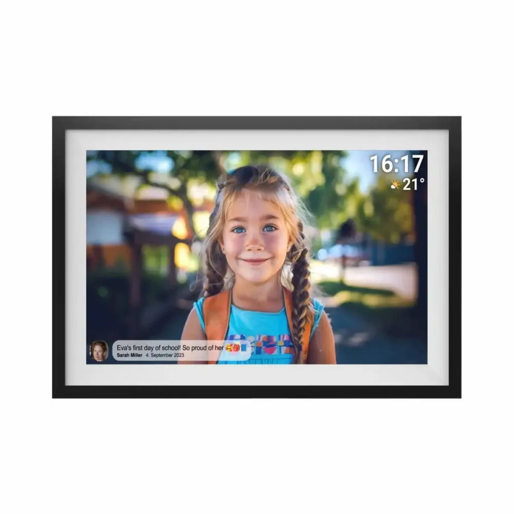 Rama foto DENVER digitala Frameo PFF-1516, 15.6 inch, Full HD, 16 GB, WiFi, Negru
