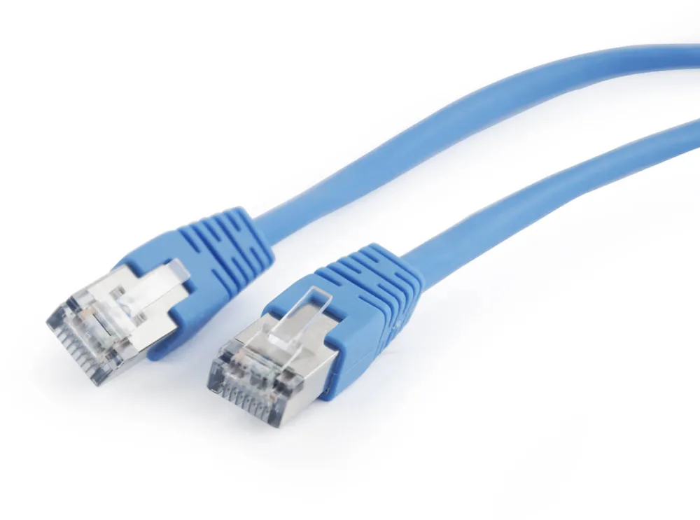 Cablu Gembird patchcord RJ45, cat.5e, FTP, 0.5m, blue