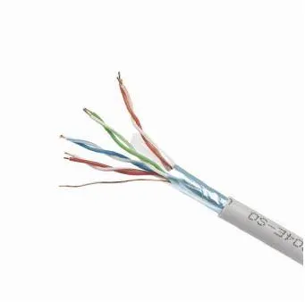Cablu Gembird FTP foil shielded solid cable, cat. 6, CCA, 100m, gray