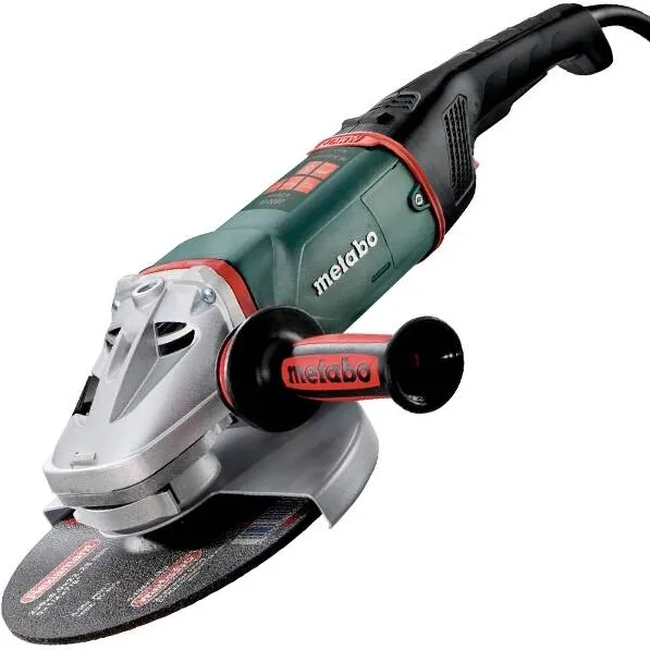 Metabo WE 26-230 MVT Quick - Polizor unghiular, 2600 W, 230 mm, pornire lina, piulita rapida, maner rotativ, protectie suprasarcina, maner antivibratii, aparatoare rapida