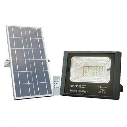 V-TAC Reflector LED 12W cu incarcare solara
