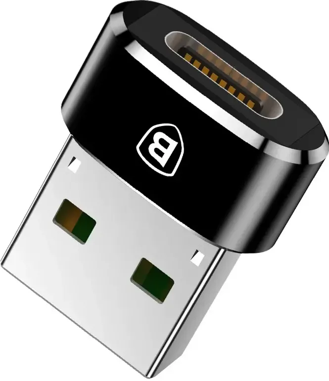 Adaptor Baseus CAAOTG-01, USB Type-C la USB, Negru