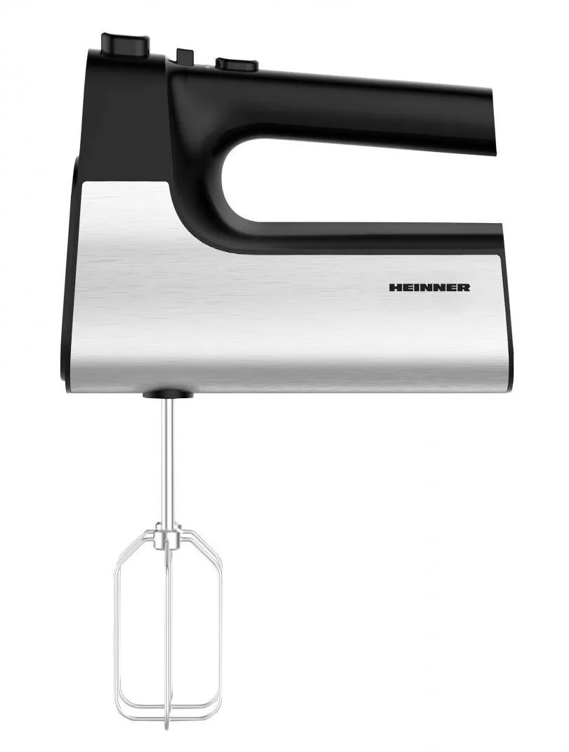 HEINNER Mixer de mana HM-500BKSS, 500w, viteza variabila, Negru cu decoratiuni inox