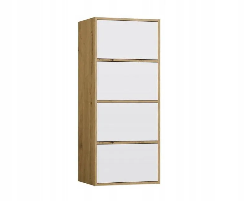 TOP E SHOP ALMA CHEST OF DRAWERS ARTISAN OAK/WHITE