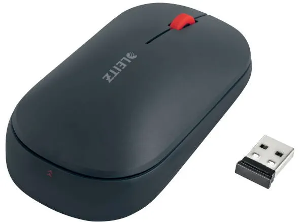 Mouse Leitz Cosy, conexiune duala, dimensiune medie, gri antracit