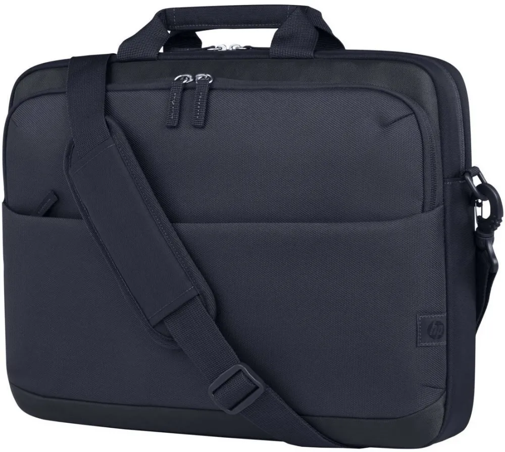 HP Geanta laptop HP Everyday 14 Odyssey, poliester durabil 600D, rezistent la apa, compartiment captusit pentru laptop, 60% plastic reciclat post-consum, gri