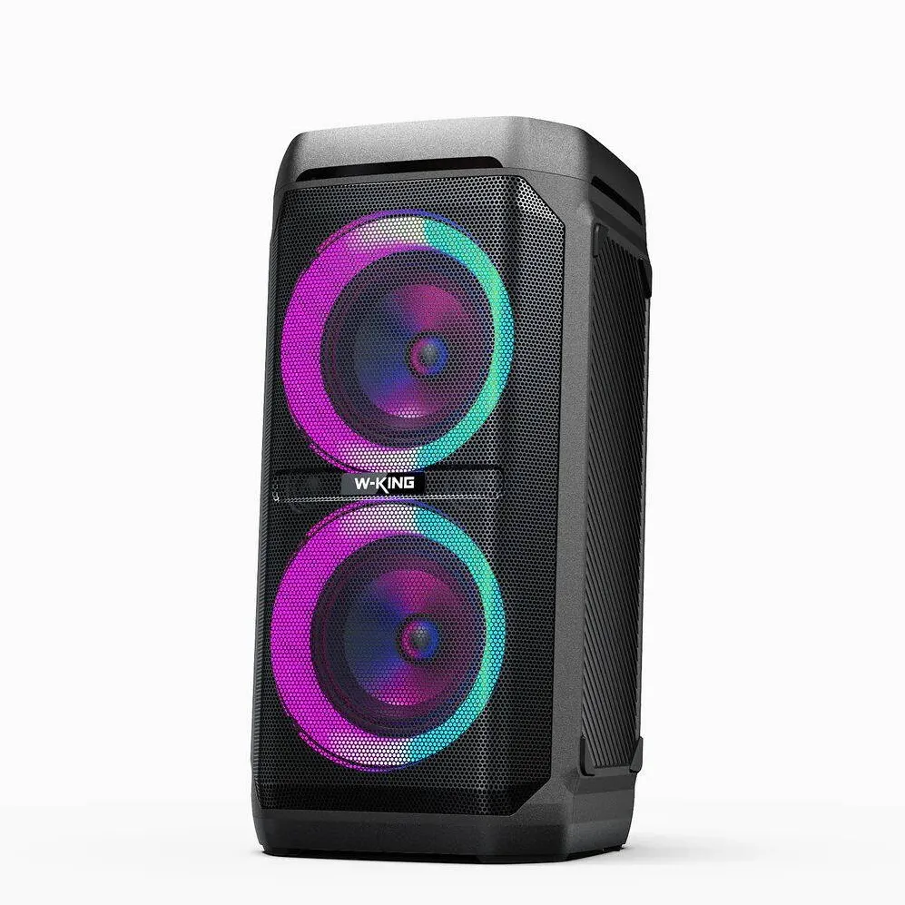 W-KING Boxa portabila W-King T11, Bluetooth, negru, 100W, RGB, 45Hz-18kHz
