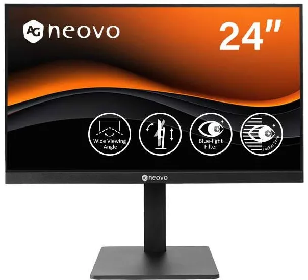 Monitor AG Neovo LH2404 computer monitor 60.5 cm (23.8") 1920 x 1080 pixels Full HD LCD Black
