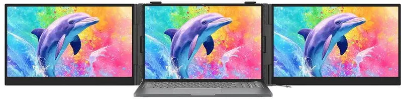 Monitor Blackview DCM8 Pro - 15.3" portable laptop screen extender with dual-monitor support and 2 USB-C ports