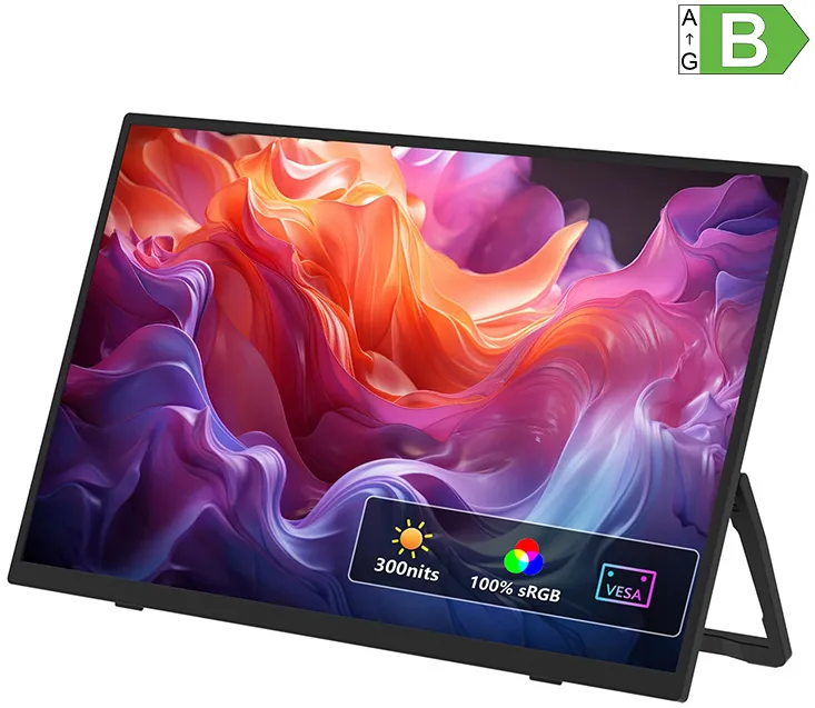 Monitor Zeuslap Monitor portabil ZEUSLAP ZP156 15,6" 1920x1080 FHD, 100% sRGB, Type-C si HDMI