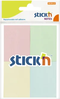 Hopax Notes autoadeziv 38 x 51 mm, 4 x 50 file/set, Stick'n - 4 culori pastel