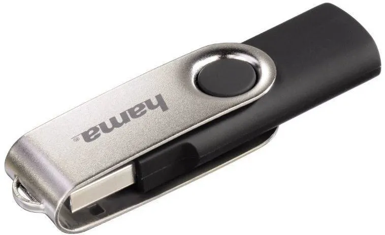 Memorie USB HAMA Rotate 16GB USB 2.0 Black-Silver