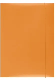 Office Products Mapa din carton plastifiat cu elastic, 300gsm, Office Products - orange