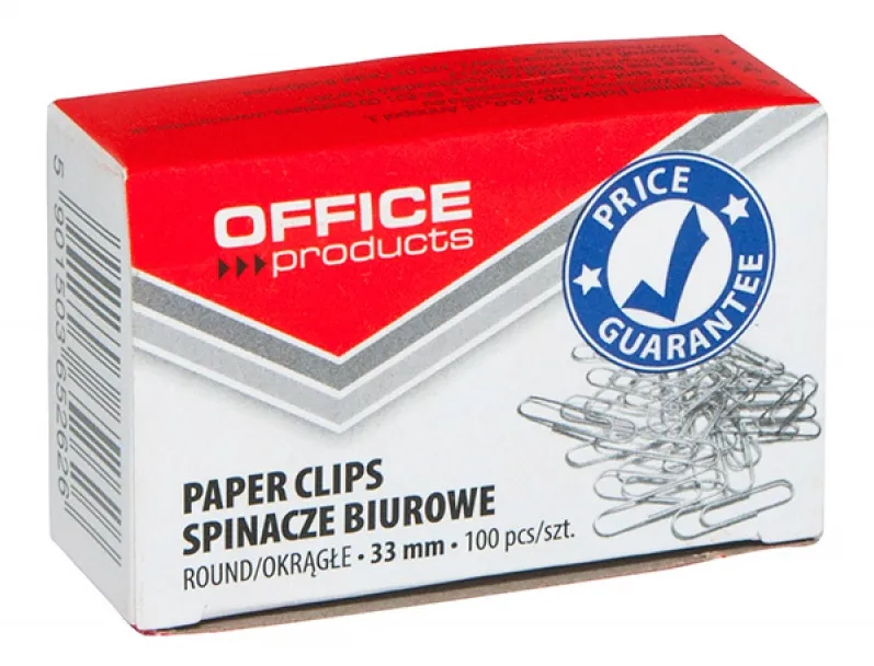 Office Products Agrafe metalice 33mm, 100/cutie, Office Products