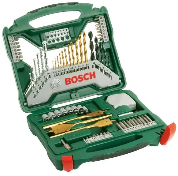 BOSCH 2607019329 - Set accesorii insurubare si burghie mixte, 70 bucati