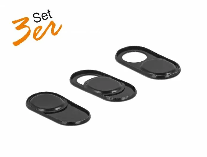 Accesoriu Laptop DELOCK Husa pentru camera web pentru laptop, tableta si smartphone 3 buc