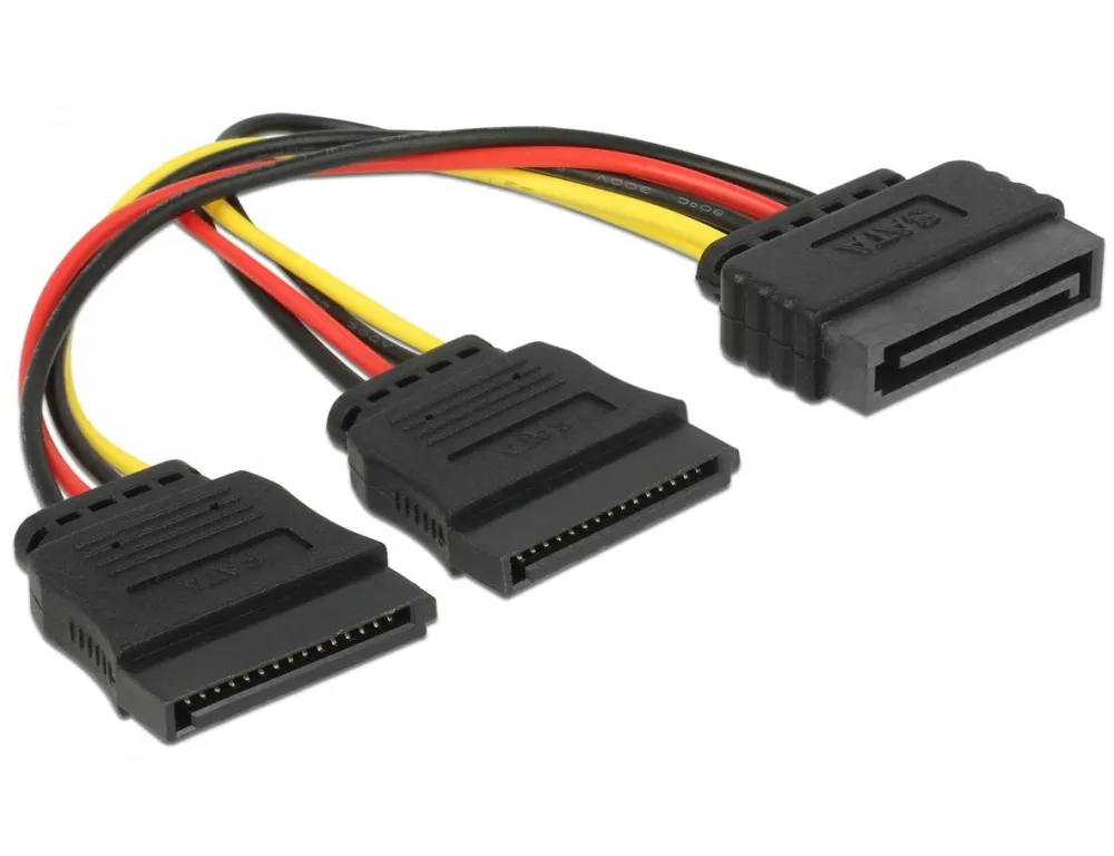 DELOCK 60128, power splitter - SATA power to SATA power - 15 cm
