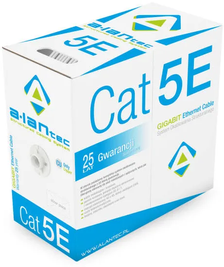 Accesoriu Retea A-LAN KIU5LINKA305 Cablu Retea 305 m Cat5e U/UTP (UTP) Gri
