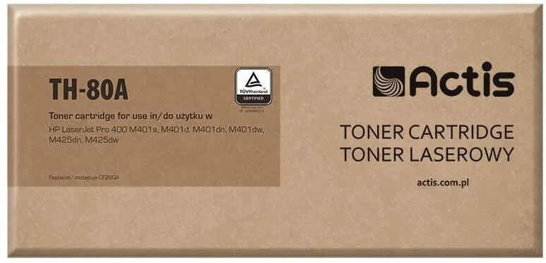 Toner imprimanta ACTIS COMPATIBIL TH-80A for HP printer; HP 80A CF280A replacement; Standard; 2700 pages; black