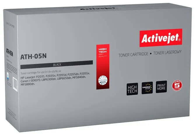 Toner imprimanta ACTIVEJET COMPATIBIL ATH-05N for HP printer; HP 05A CE505A, Canon CRG-719 replacement; Supreme; 3500 pages; black