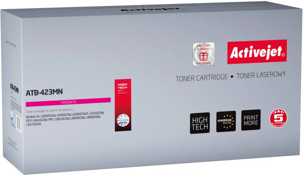 Toner imprimanta ACTIVEJET Compatibil ATB-423MN for Brother printer; Brother TN-423M replacement; Supreme; 4000 pages; magenta