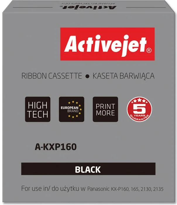 ACTIVEJET Ribbon Compatibil A-KXP160 for Panasonic printers; Panasonic KXP160 replacement; Supreme; black