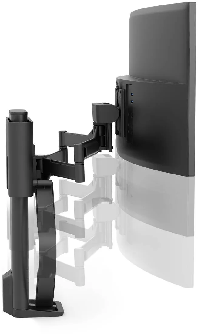 Suport TV / Monitor Ergotron 45-630-224 TRACE SINGLE MONITOR PANEL/CLAMP MATTE BLACK