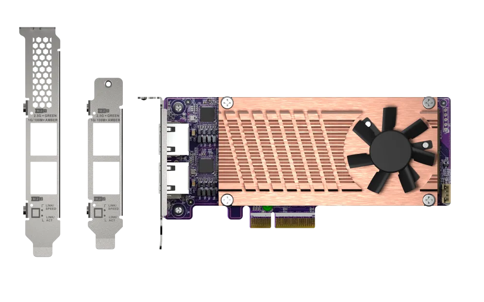 QNAP Accesoriu NAS QM2-2P2G2T QM2-Card M.2 SSD x2  2.5GBE x2