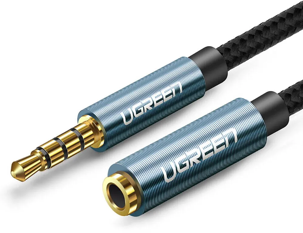 Adaptor UGREEN AUX mini mufa 3,5 mm 2m albastru (AV118)