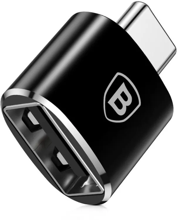 Adaptor Baseus USB la USB Type-C CATOTG-01, Negru