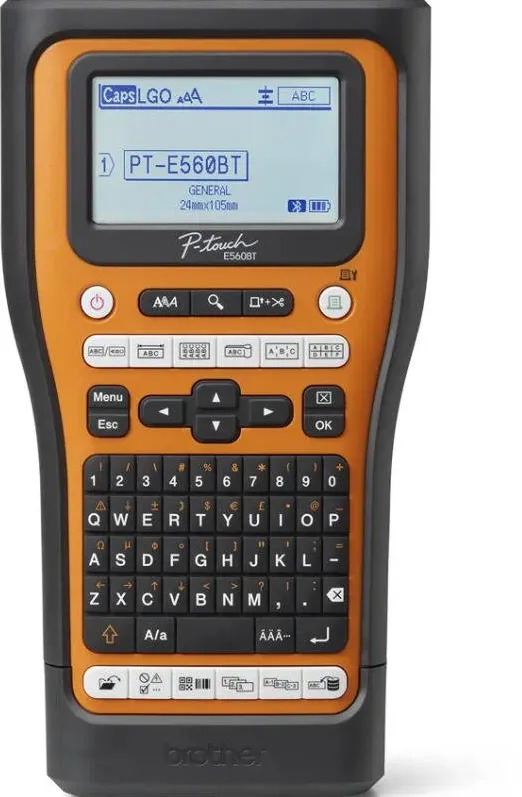 Imprimanta termica Brother PT-E560BTVP, Monocrom, Banda 24 mm, Bluetooth