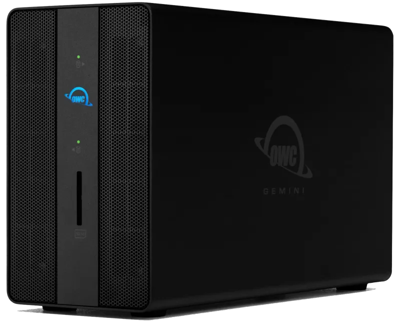 Rack OWC OWC Gemini Thunderbolt 3 Dock  Dual-Drive RAID External Storage w/3.5 SATA HDD (12TB x 2) 24TB