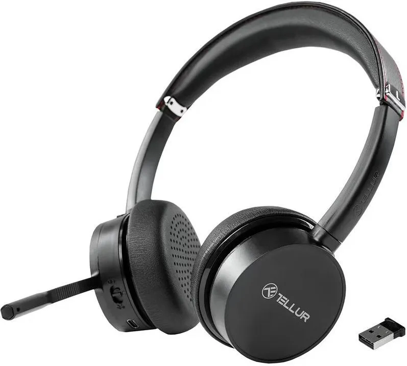 Casti Office/Call Center Tellur Casti Tellur WS Voice Pro, negru