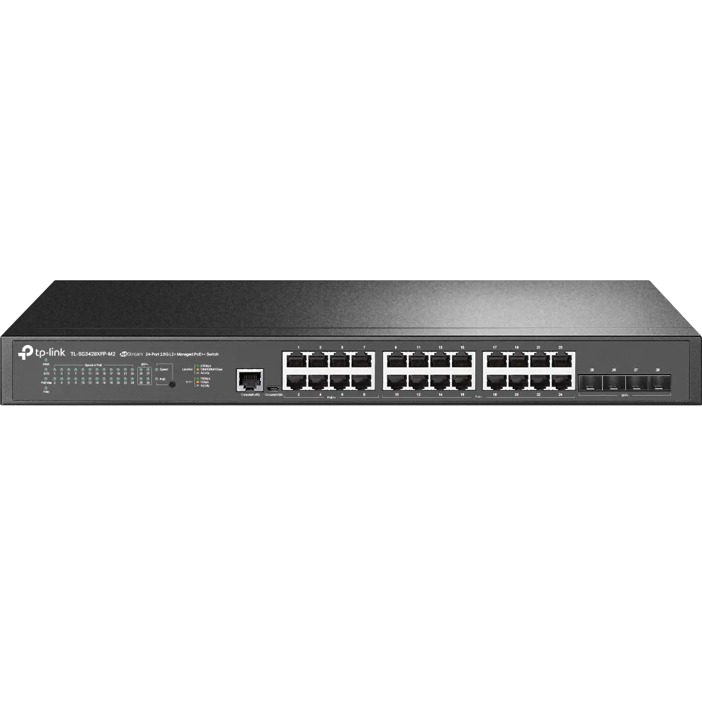 Switch TP-Link TP-Link Omada 24-Port 2.5GBASE-T and 4-Port 10GE SFP+ L2+ Managed with 16-Port PoE+ & 8-Port PoE++