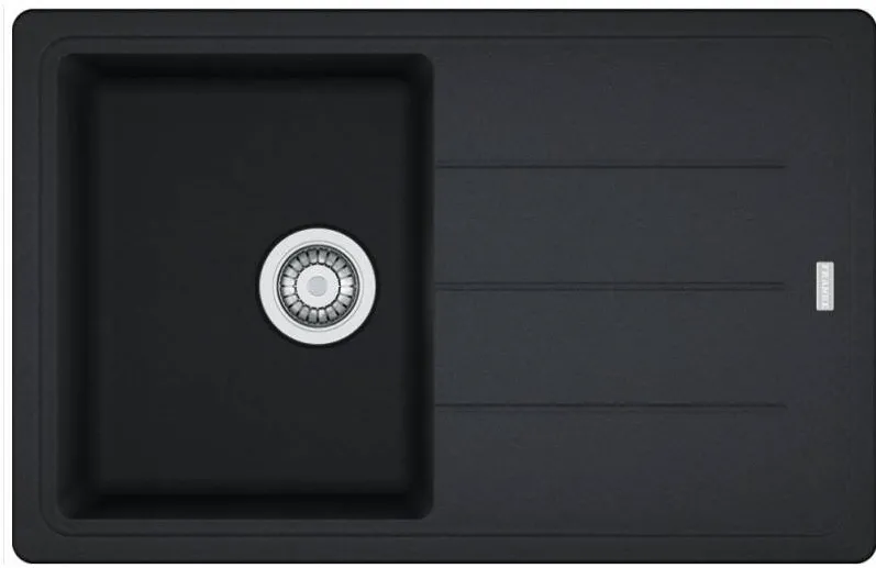 Franke Chiuveta bucatarie fragranite Franke BFG 611-78, adancime cuva 200mm, 780x500mm, Negru
