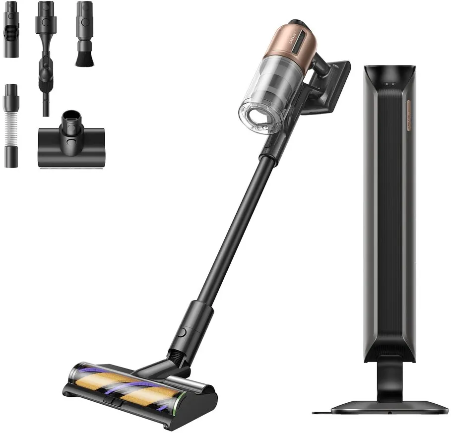 Aspirator Dreame vertical fara fir Z20 Station VZV25A, 26000 Pa, 90 minute, cu statie de golire, iluminare LED, 2,20 kg