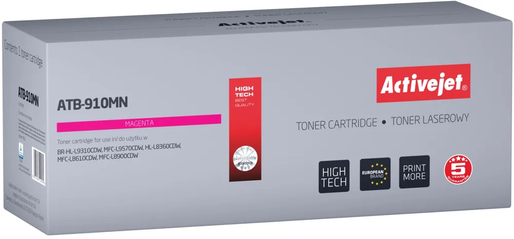 Toner imprimanta ACTIVEJET ATB-910MN Toner (replacement Brother TN-910M; Supreme; 9000 pages; magenta)