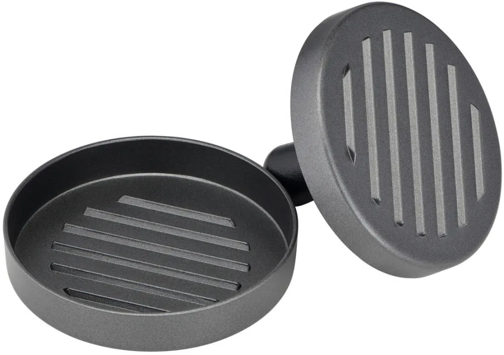 TEFAL Presa pentru burger, aluminiu, invelis Antiaderent, diametru 12 cm, compatibil cu masina de spalat vase, gri & negru