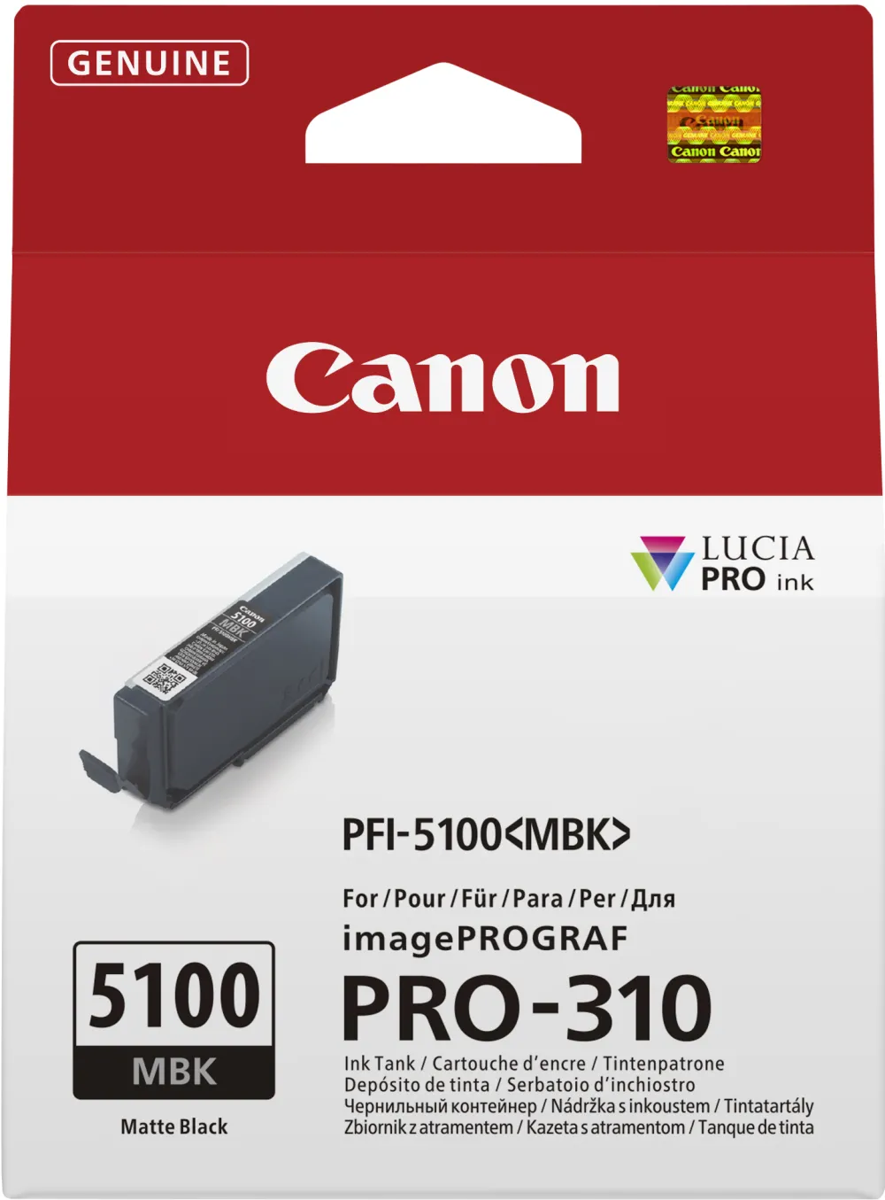 Cartus Imprimanta Canon Canon PFI-5100 MBK matte black