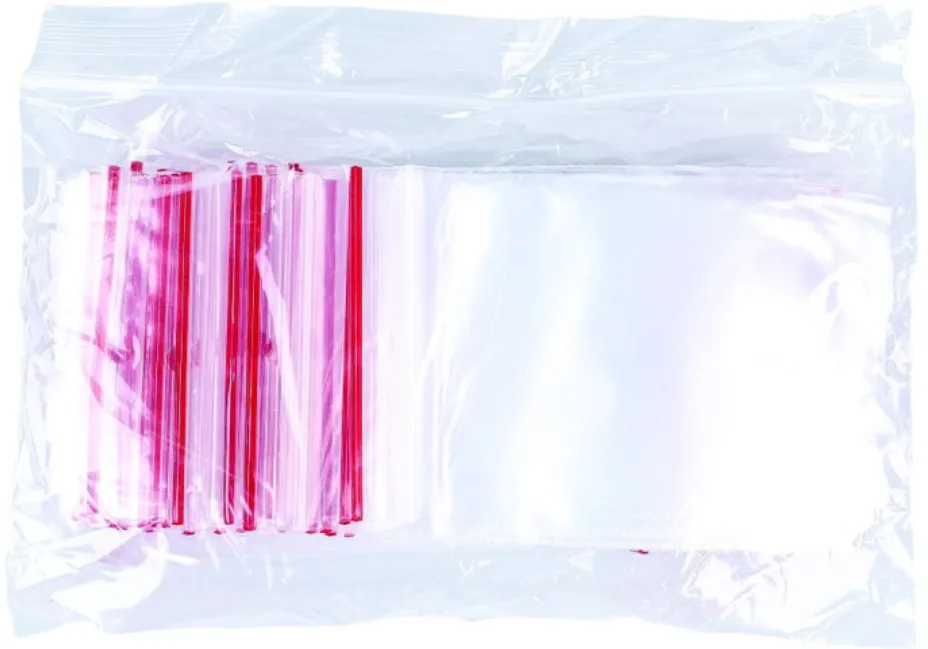 Office Products Pungi plastic cu fermoar pt sigilare, 60x 80mm, 40microni, 100buc/set, Office Products-transparente