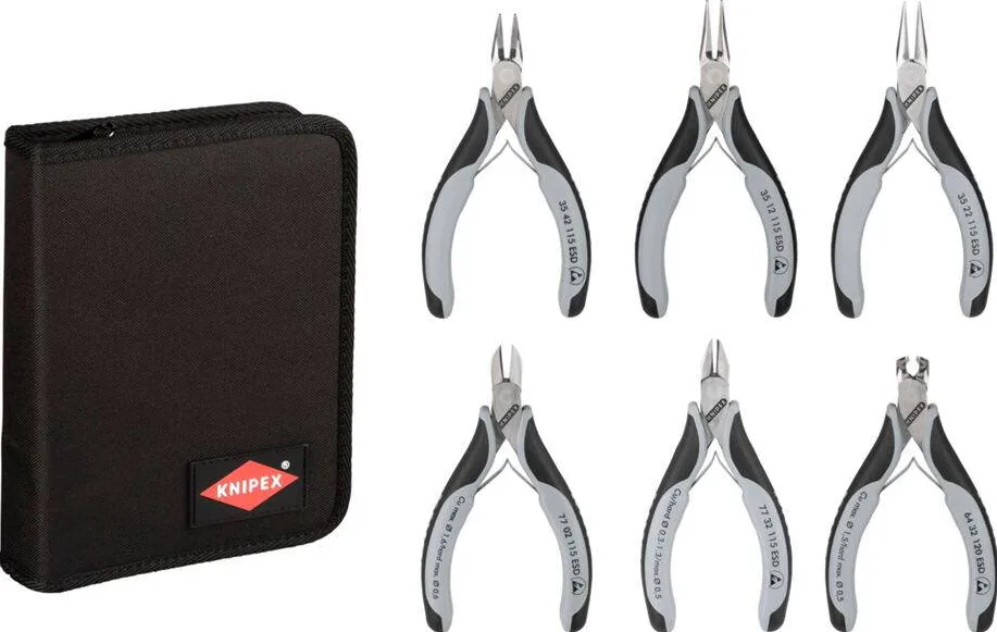 KNIPEX Electronics Pliers Set ESD